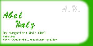 abel walz business card